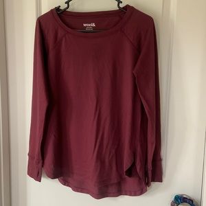 Wool& long sleeve tunic top